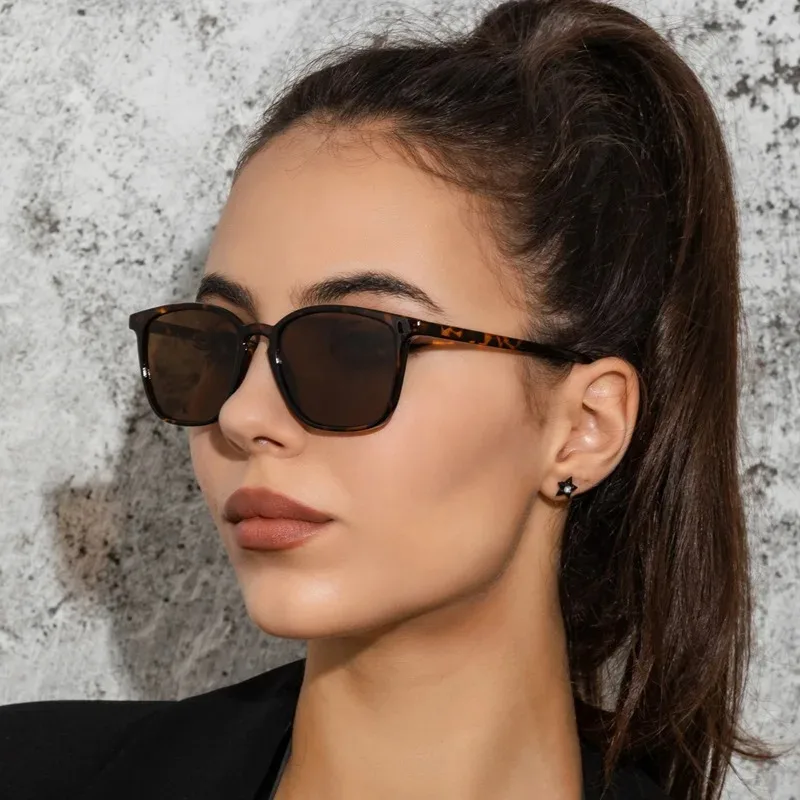 Designer Sunglasses - Modne, w stylu vintage, kwadratowe okulary