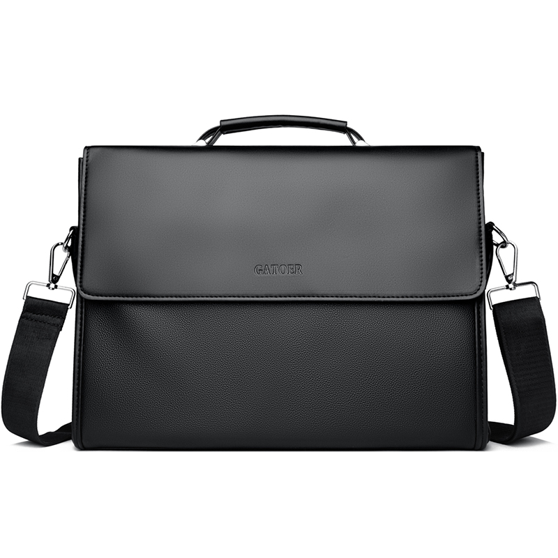 Leather Briefcase - Męska torba biznesowa na ramię, listonoszka,