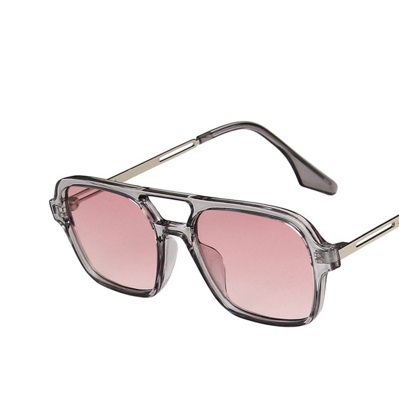 Sunglasses Uv400 - Retro okulary przeciwsłoneczne z podwójnym mostkiem
