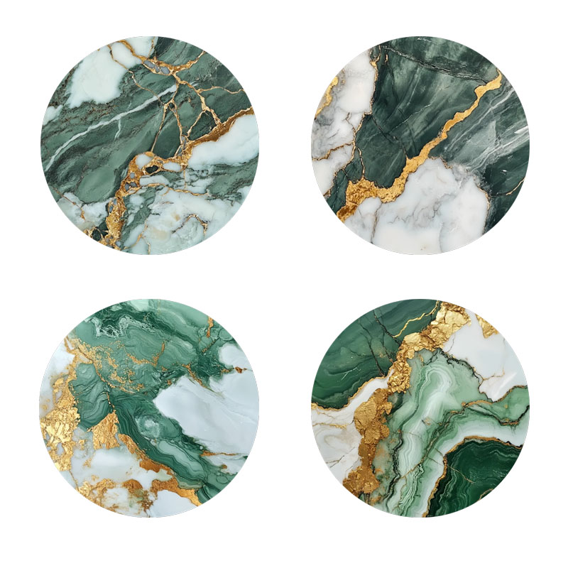 Marble Coaster Set - 4 sztuki podkładek pod napoje z