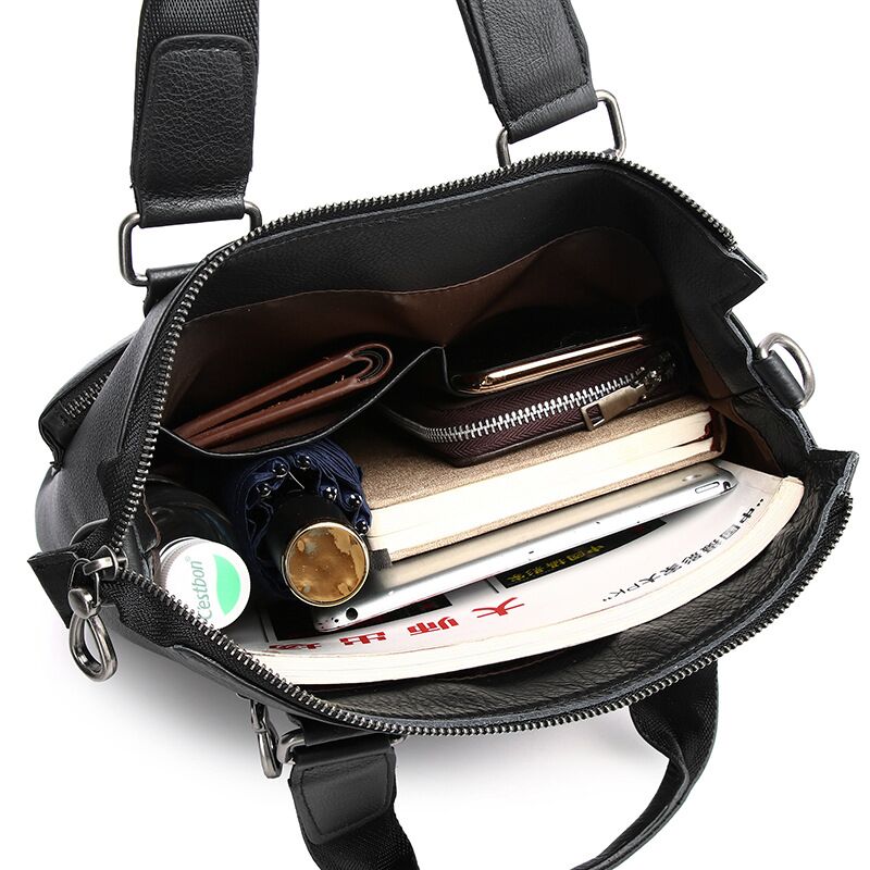 Mężczyźni pionowa torebka praw – Leather Briefcase recenzja i cena