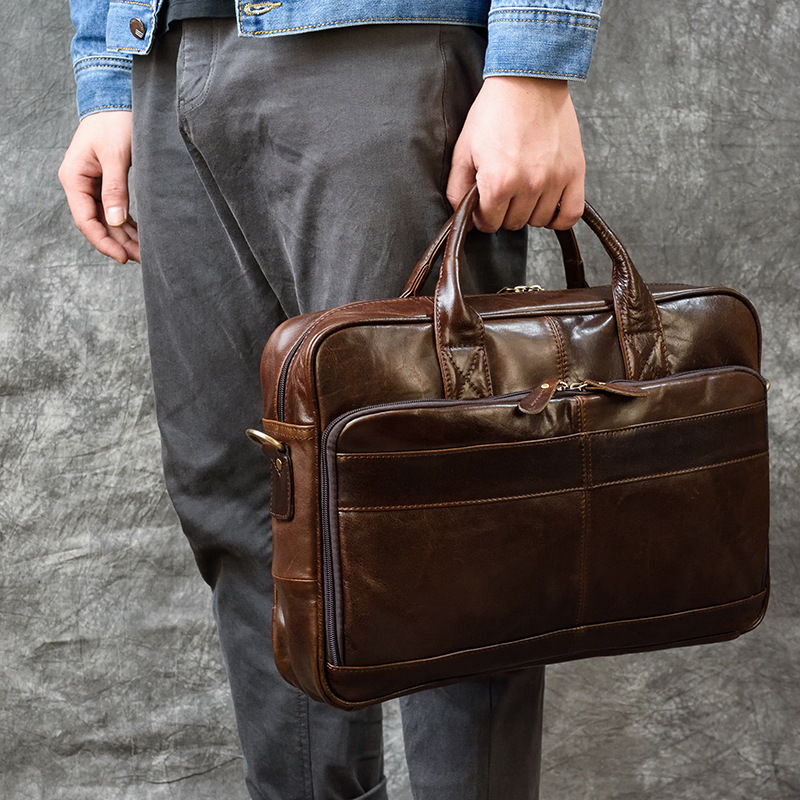 Luksusowa torebka z prawdziwej – Leather Briefcase recenzja i cena