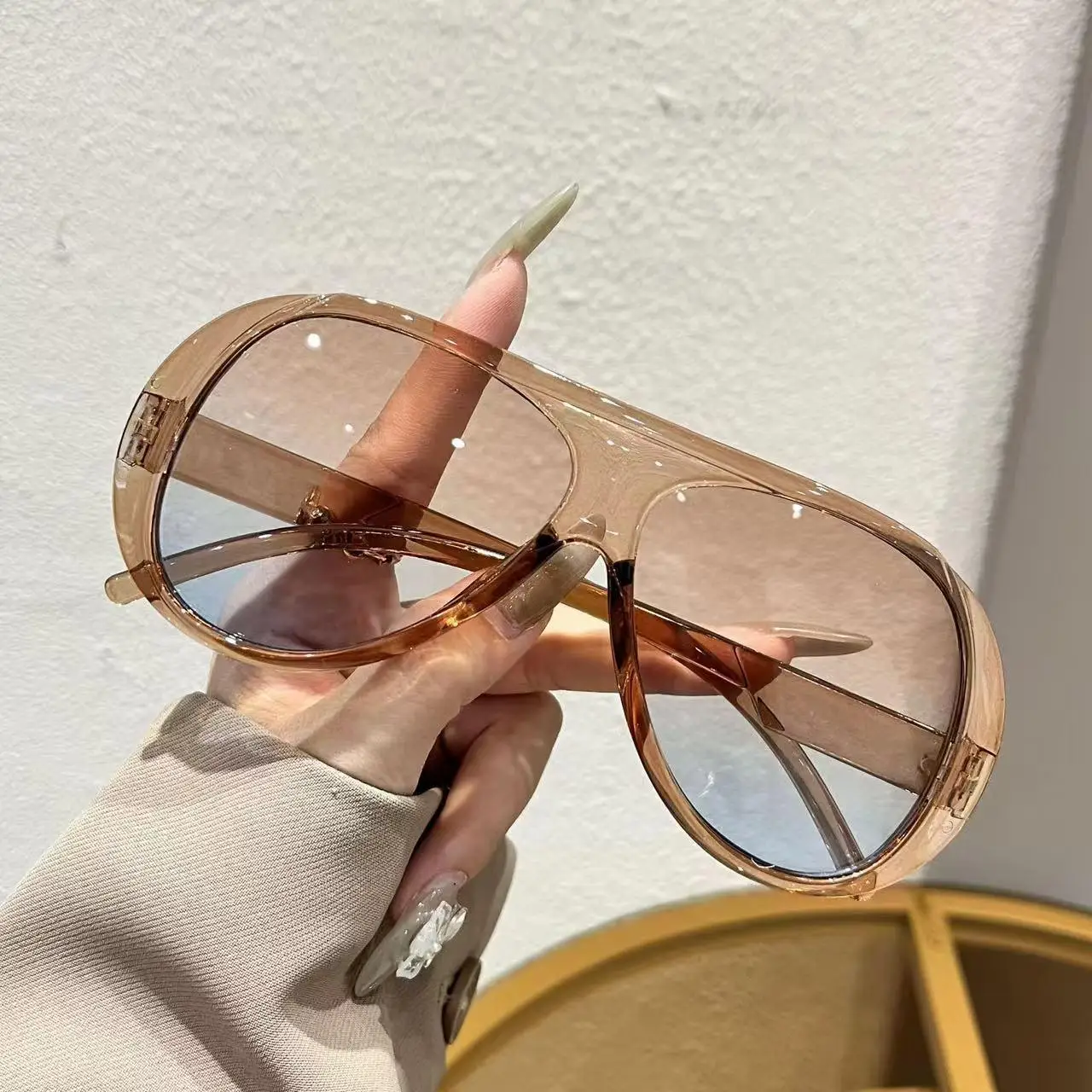 Duże okulary przeciwsłoneczne  – Sunglasses Uv400 recenzja i cena