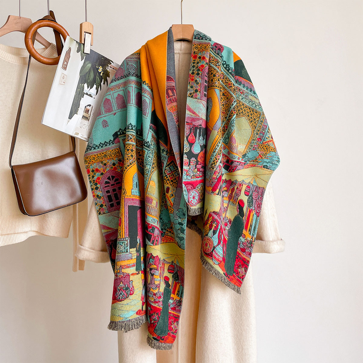 Damski szal z imitacji kaszmir – Cashmere Scarf recenzja i cena