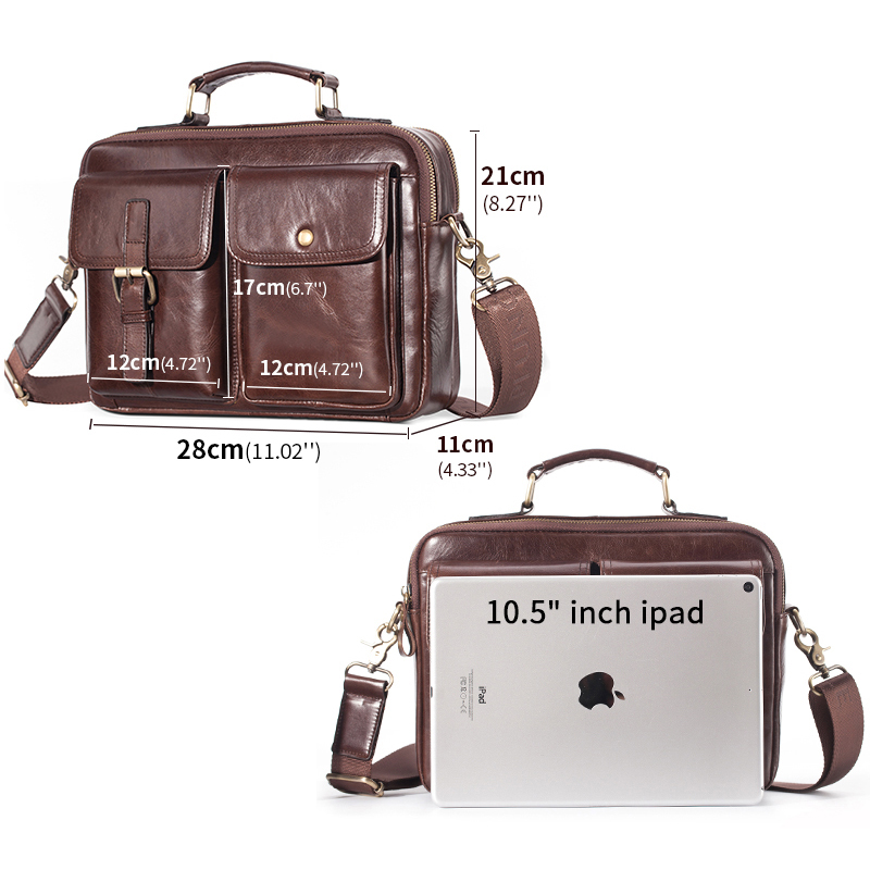 Nowa skórzana torba na ramię d – Leather Briefcase recenzja i cena